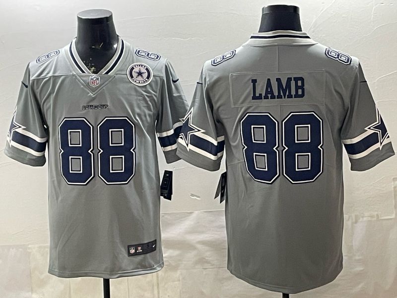 2026 Men Dallas Cowboys #88 Lamb Grey Nike Limited NFL Jersey style 002->dallas cowboys->NFL Jersey